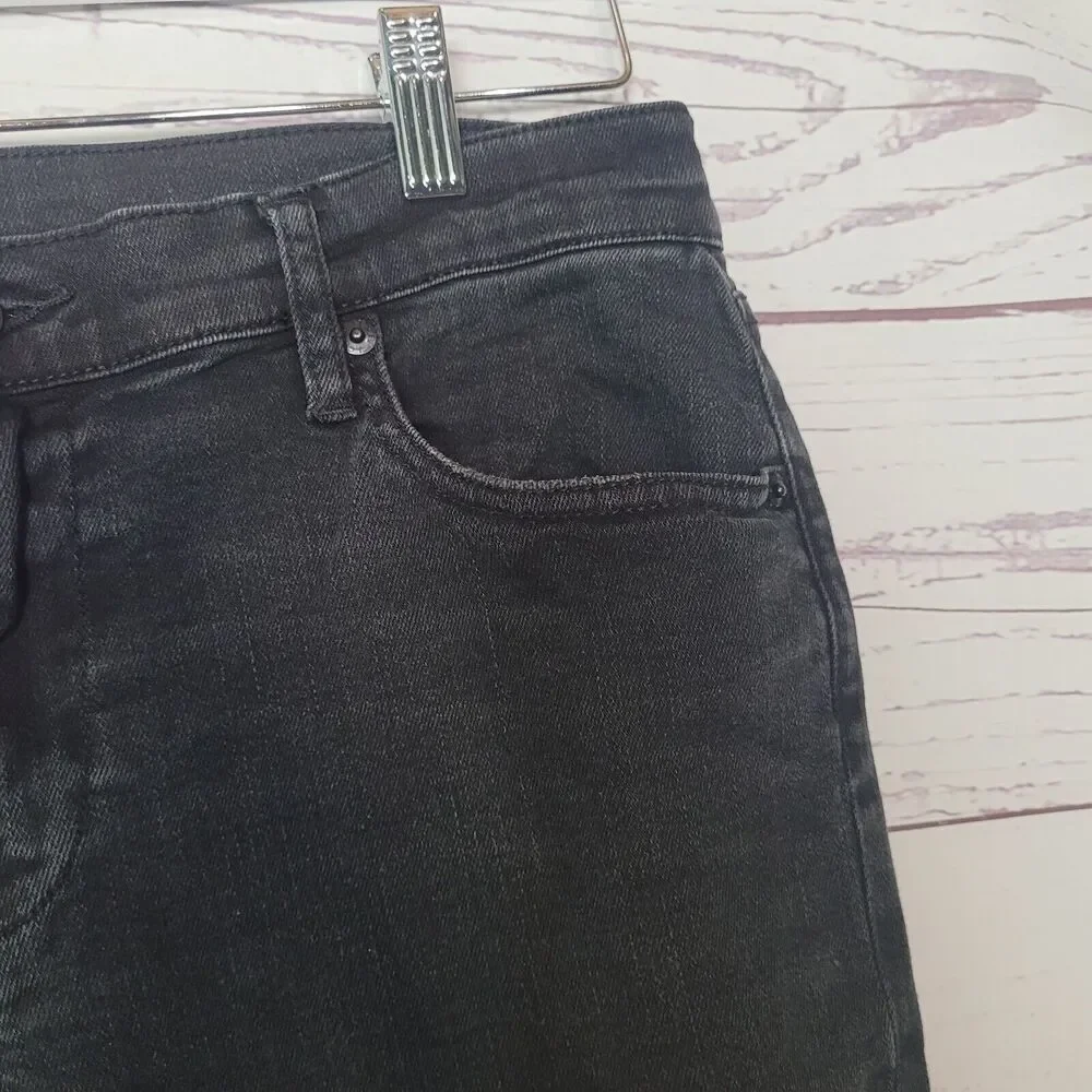 J. Crew Black Denim‎ Slim Broken in Boyfriend Mid Rise Jeans Womans Size 29T